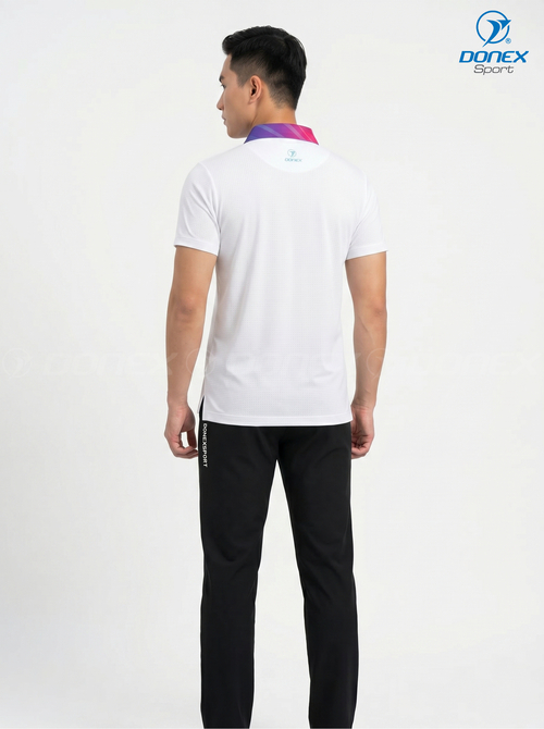 Áo thể thao nam MC-9158-01-19 Trắng phối xanh ngọc